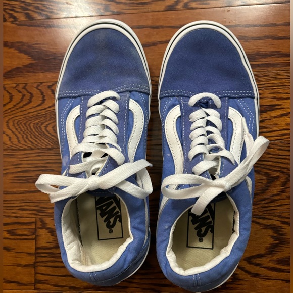Vans Shoes - Blue Vans Women’s Size: 8 worn and has some stains